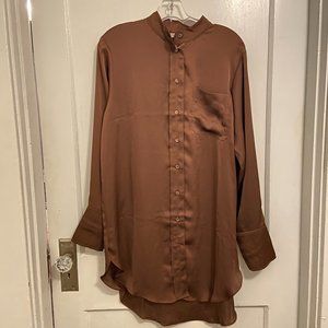 H&M Oversized Satin Blouse - S